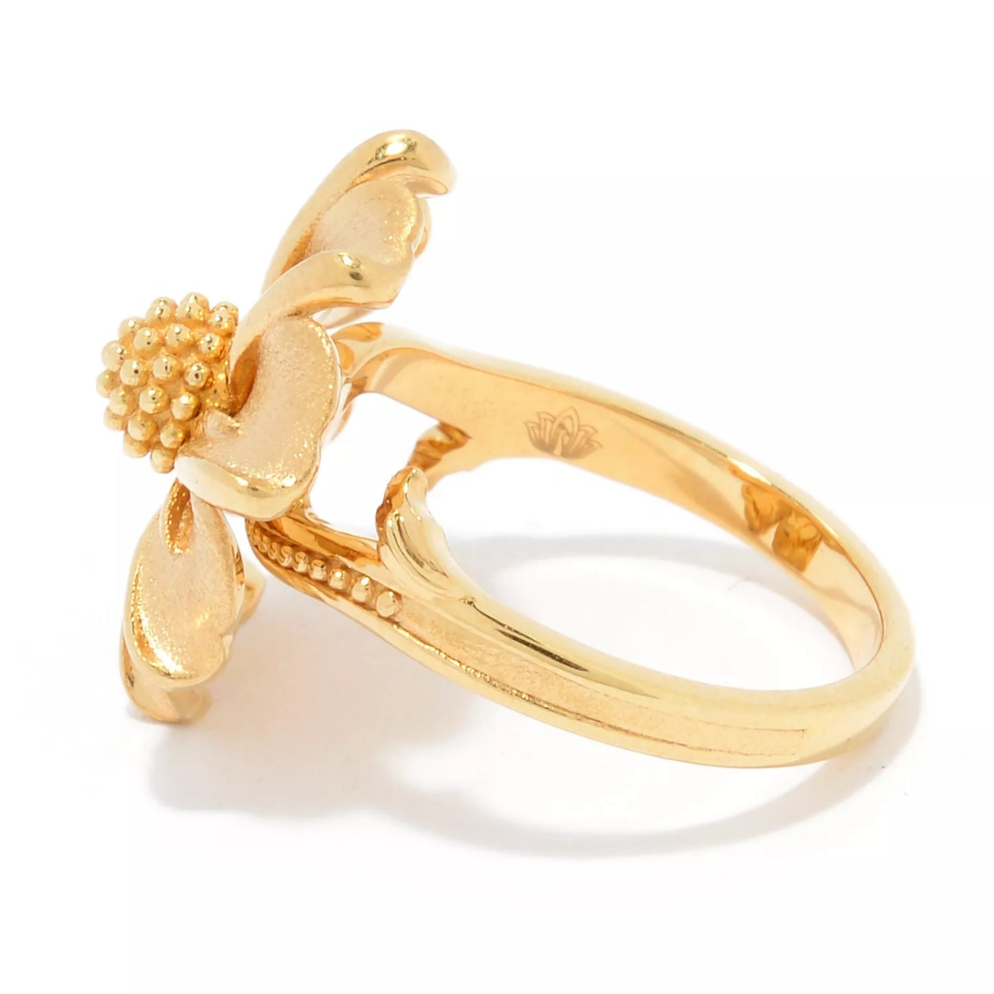 22K Yellow Gold Daisy Flower Ring